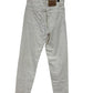 Vintage 90's Levi's Women's White Relaxed Fit Tapered Leg Jeans Size 28x35