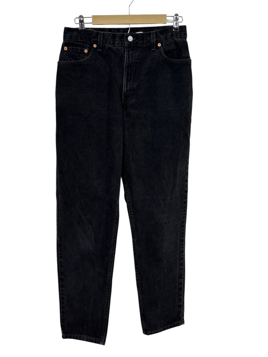 Vintage 90's Levi's Women's 550 Relaxed Fit Black Denim Jeans Size 31x31