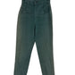 Vintage 90's Women's Green High Waisted Denim Jeans Size 25x28