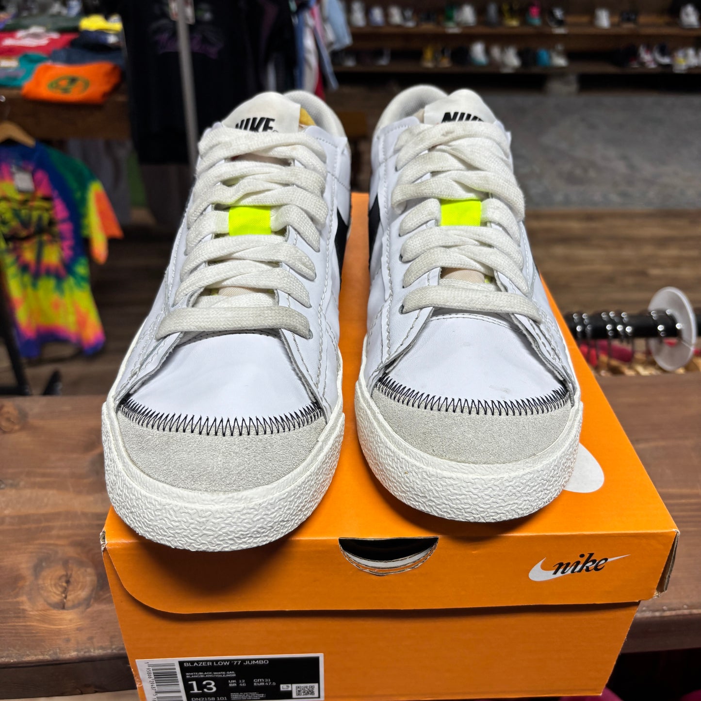 Nike Blazer Low 'White Black Sail' Size 13