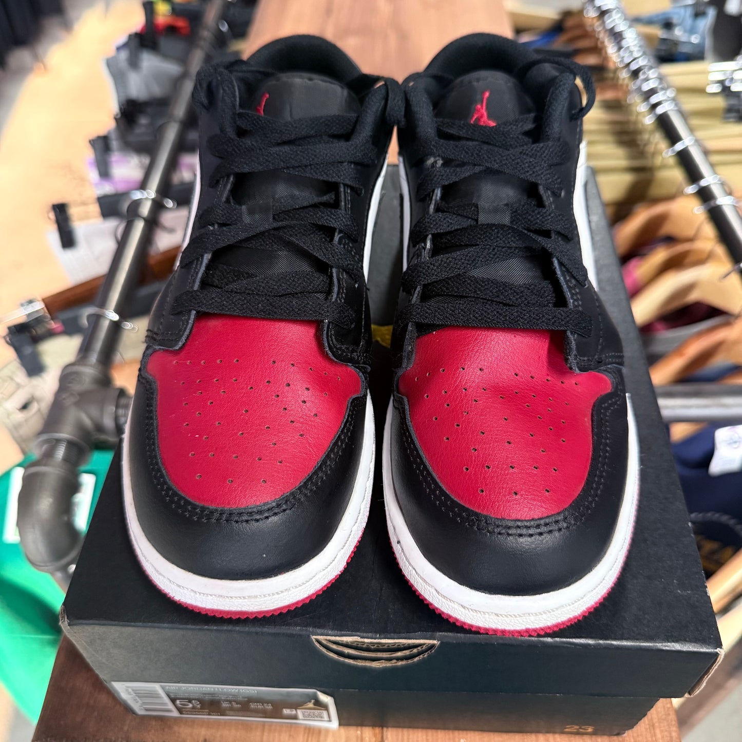 Jordan 1 Low 'Black Toe' Size 5.5Y