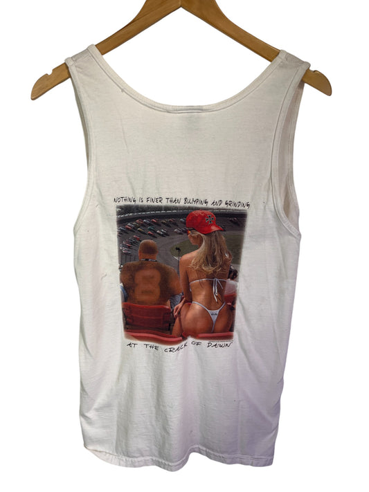 Vintage 90's Crack of Dawn NASCAR Tank Top Size Large