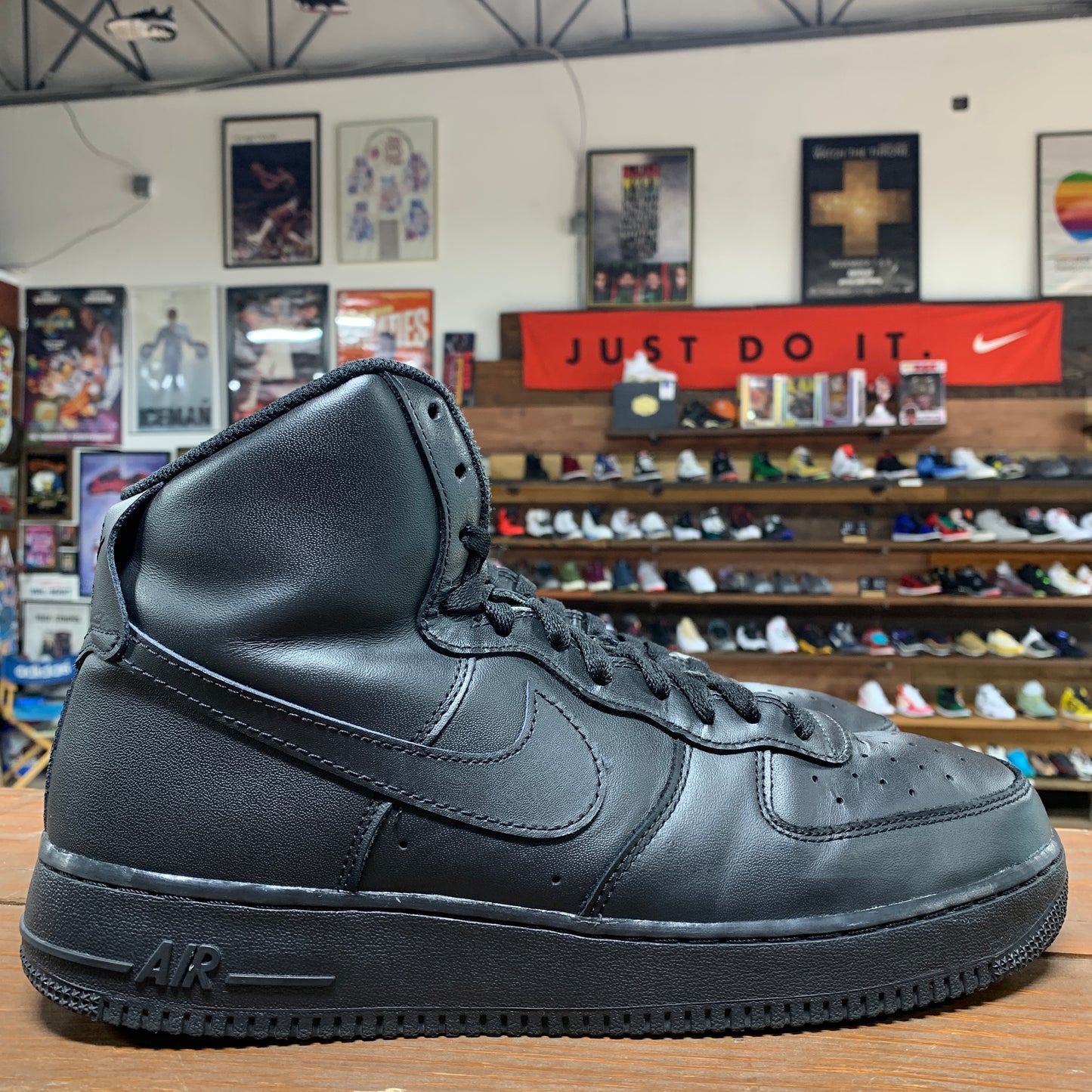 Nike AF1 High 'Triple Black' Size 11.5