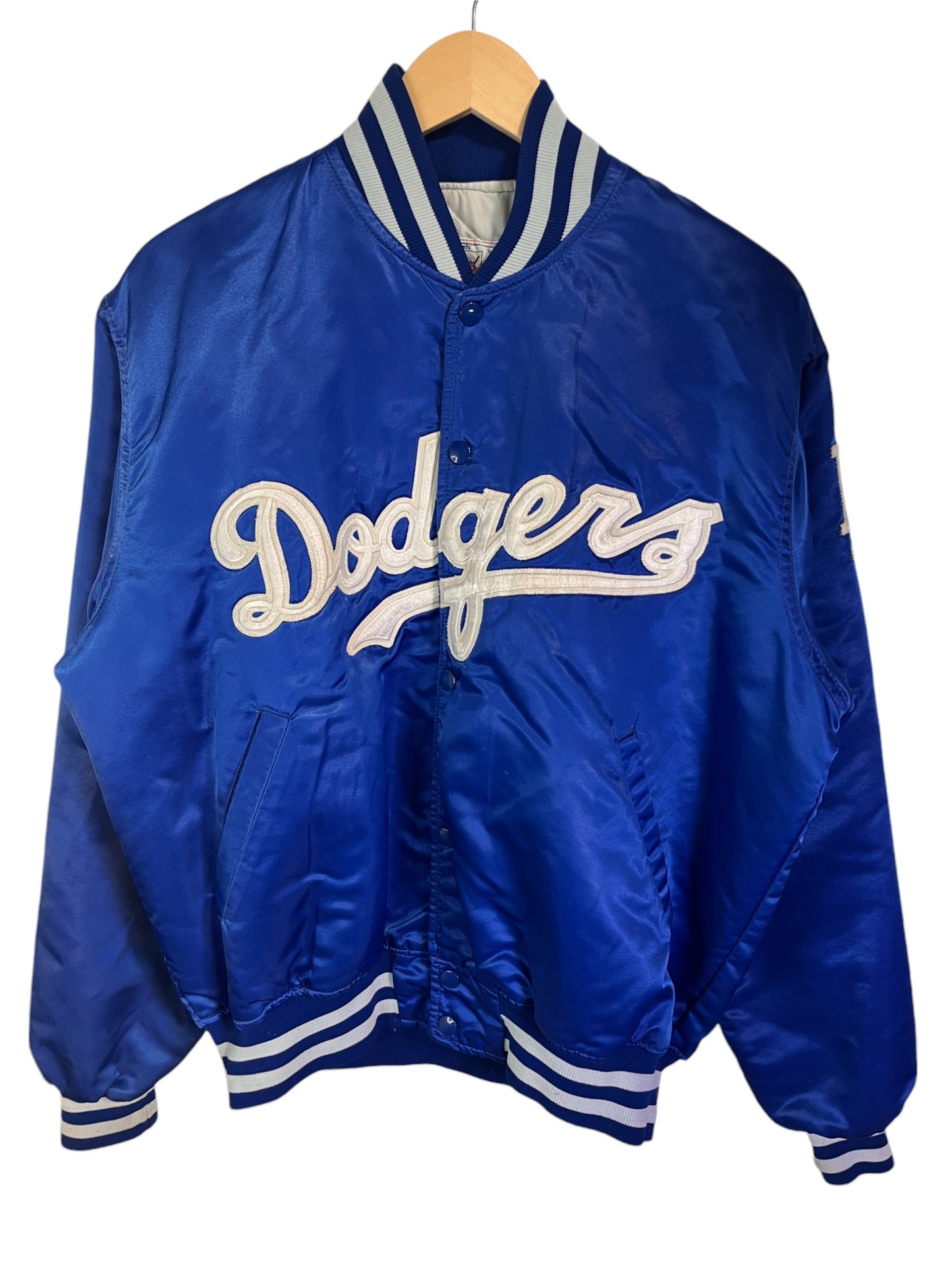 Vintage 90's Starter Diamond Collection Dodgers Satin Jacket Size Large