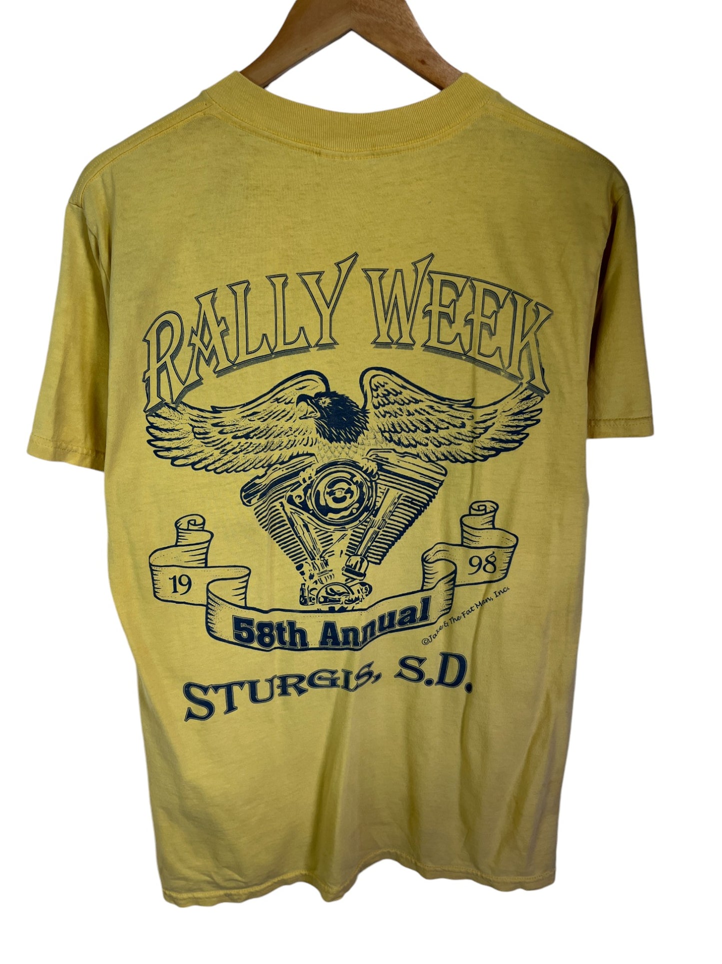 Vintage 1998 Sturgis Harley Davidson Bike Week Rally Tee Size Medium