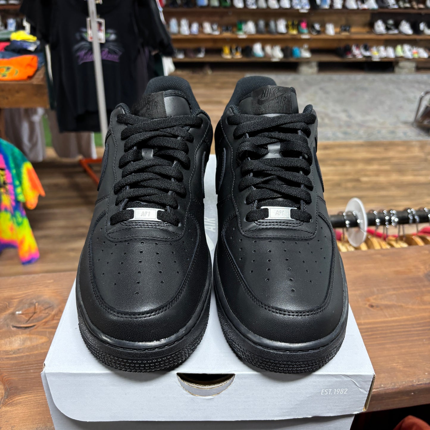 Nike Air Force 1 Low 'Triple Black' Size 12