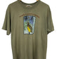 Vintage Make a Joyful Noise Bird Painting Graphic Nature Tee Size Large