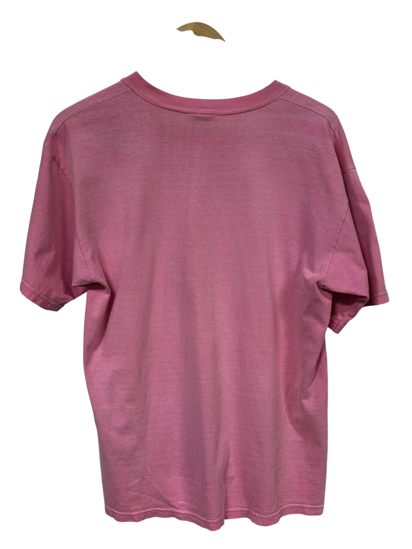 Vintage 90's Lee Women's Sturdy Pink Blank Tee Size Medium