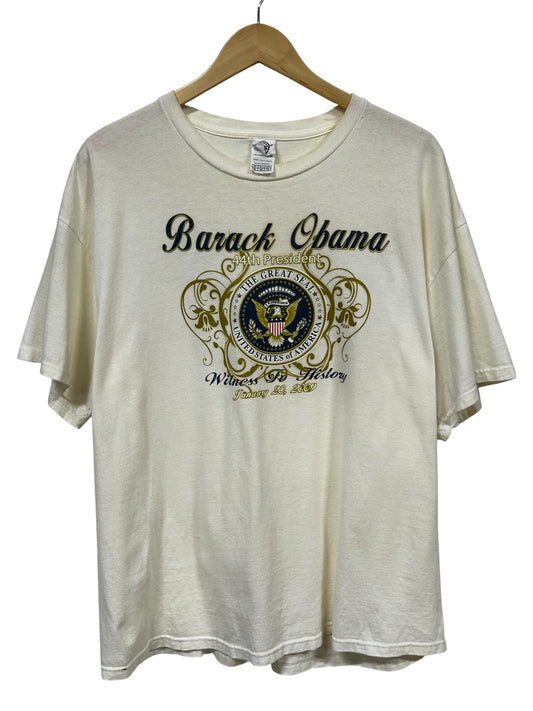 Vintage 00's Barack Obama 44th President Witness History Tee Size XL