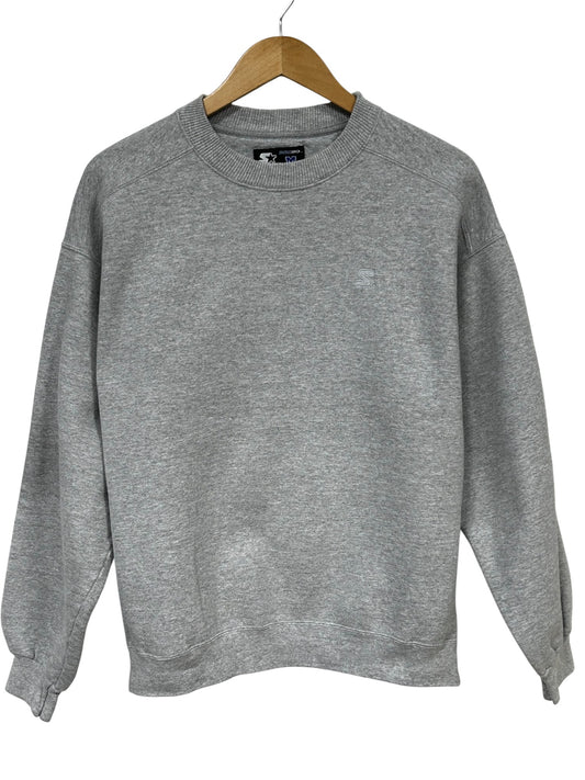 Vintage Starter Grey Blank Classic Logo Crewneck Sweater Size Medium