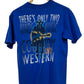 Vintage 90's Wrangler In Step With Country Western Graphic Tee Size Medium