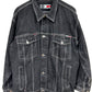 Vintage Y2K South Pole Black Denim Trucker Jacket Size Large