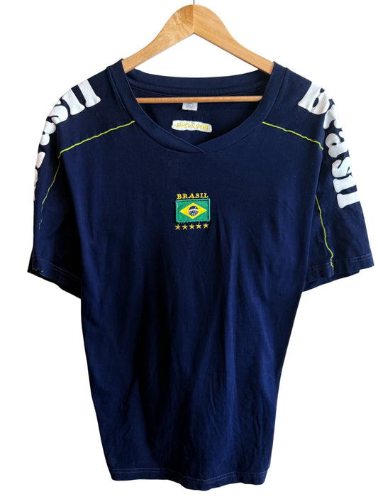 Vintage 90's Brazil Soccer Tee Size Medium