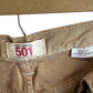 Vintage Y2K Levi's Brown 501 Jeans Size 36x30