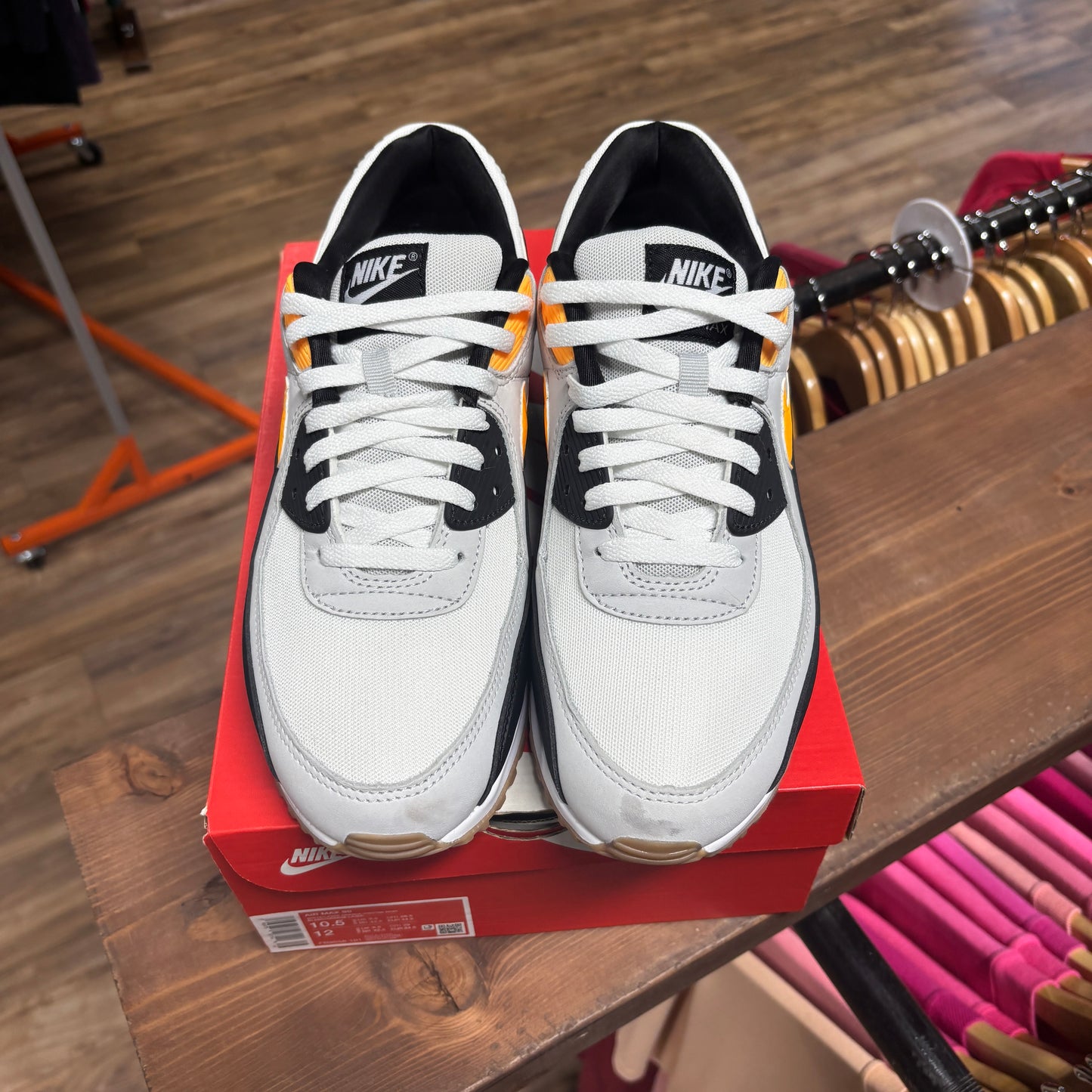 Nike Air Max 90 'White Laser Orange' Size 10.5