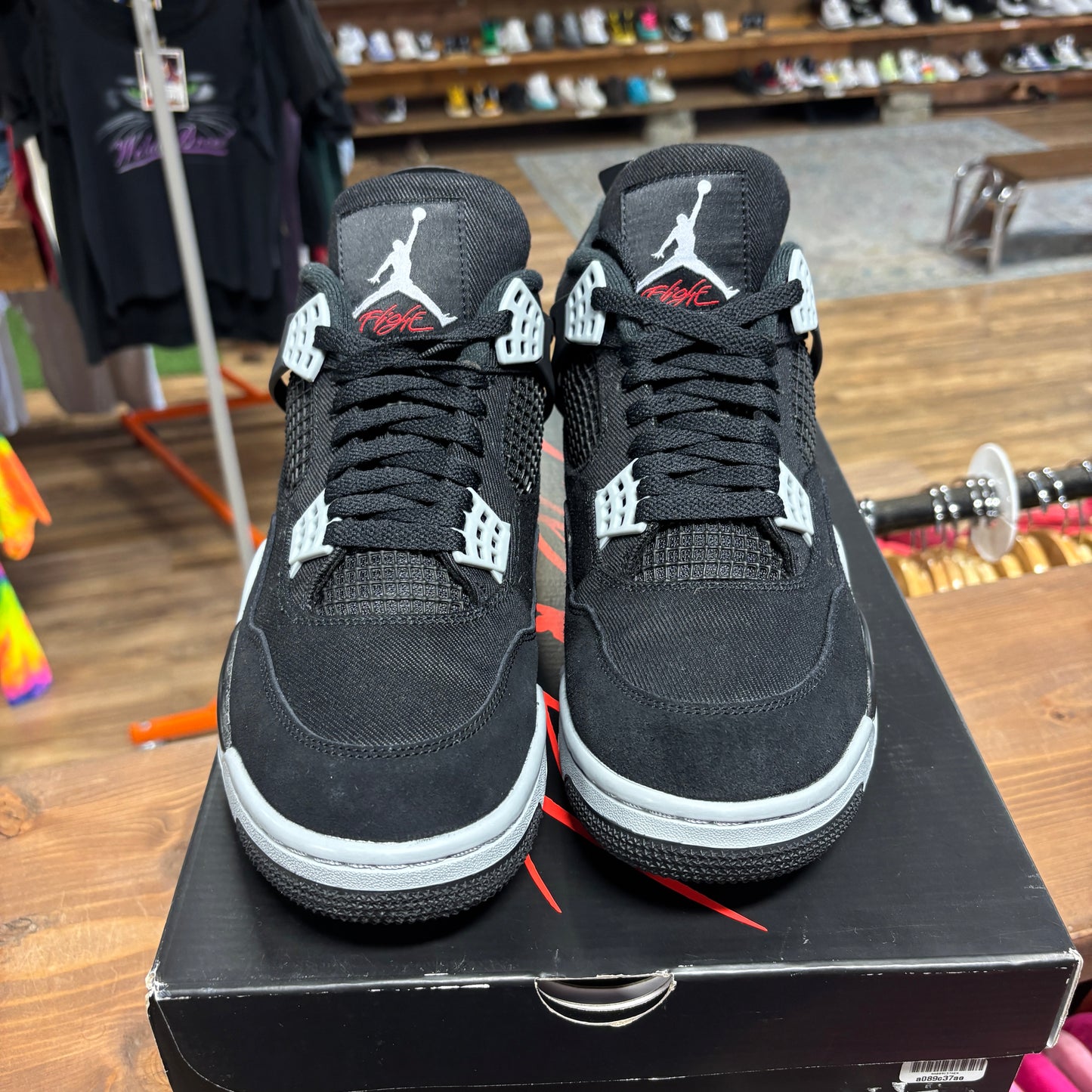 Jordan 4 'Black Canvas' Size 10