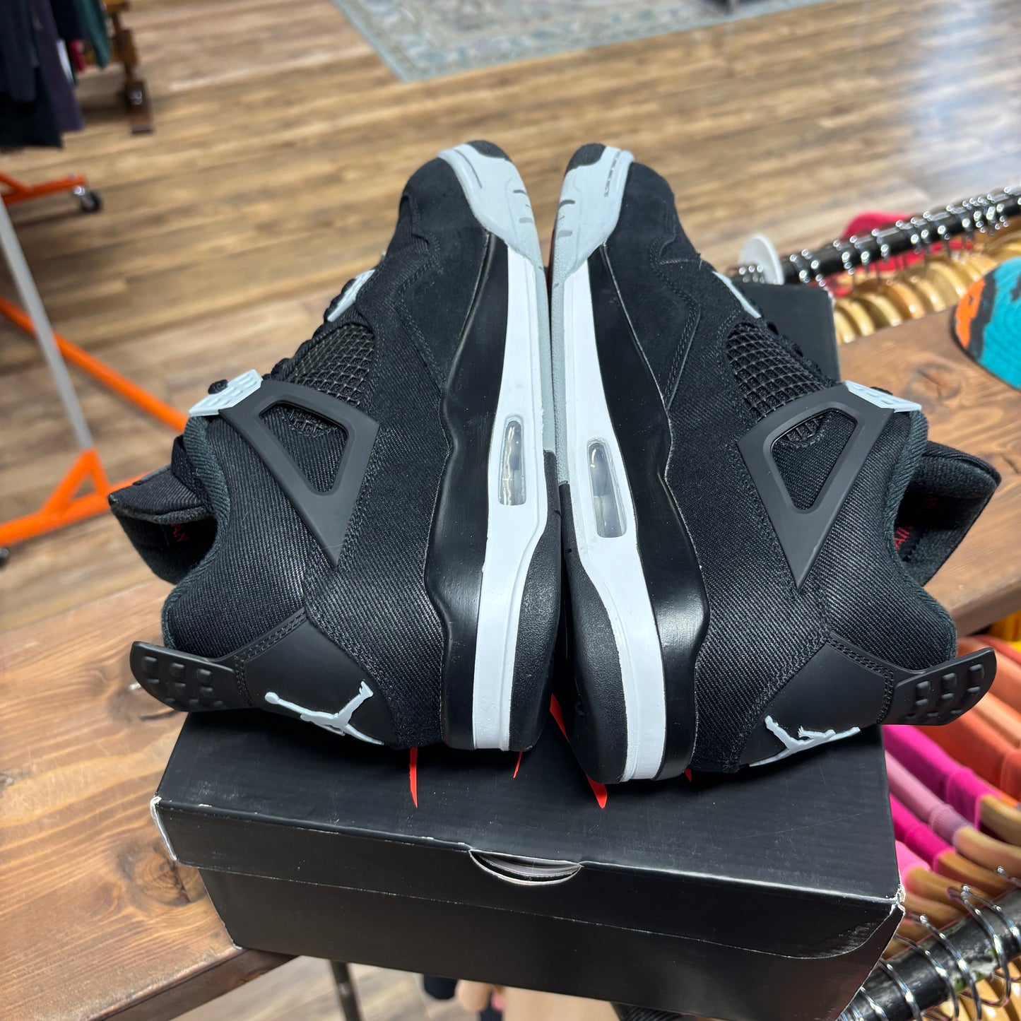 Jordan 4 'Black Canvas' Size 10