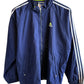 Vintage 90's Adidas Navy Blue Windbreaker Jacket Size Medium