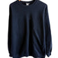 Vintage 90's Lee Heavyweight Black Blank Crewneck Sweater Size Large