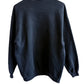 Vintage 90's Lee Heavyweight Black Blank Crewneck Sweater Size Large