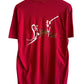 Vintage 90's Scarlet and Gold Graphic Tee Size Large