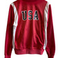 Vintage 90's Nike Team USA Red Warm Up Track Jacket Size Large