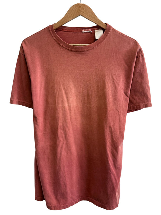 Vintage 90's Clay Red Blank Tee Size Medium