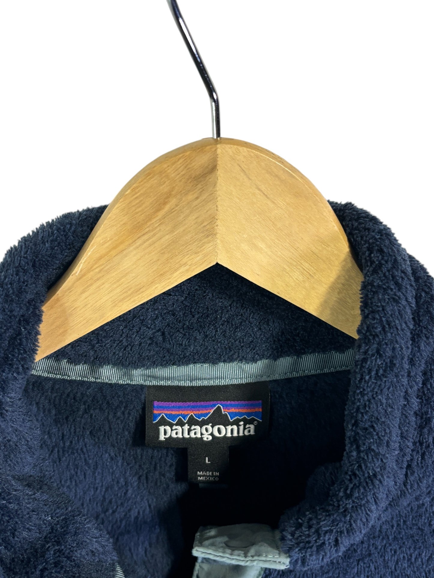 Vintage Patagonia Blue Fleece Snap T Sweater Size Large