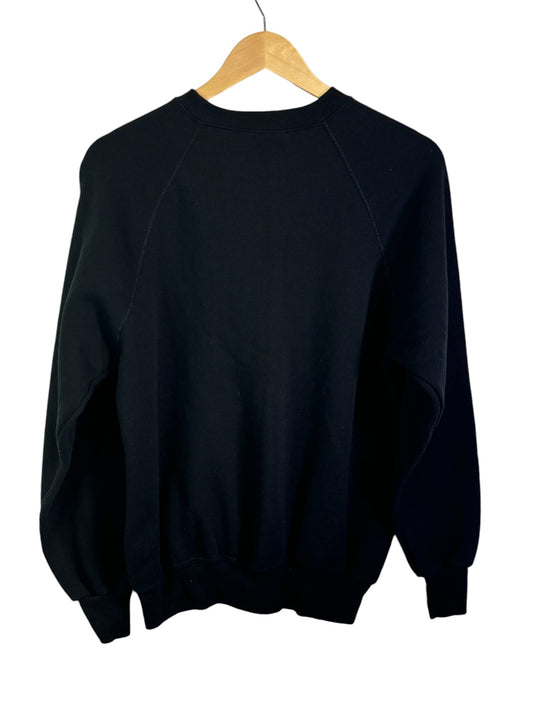 Vintage 90's Lee Blank Black Crewneck Sweater Size Large