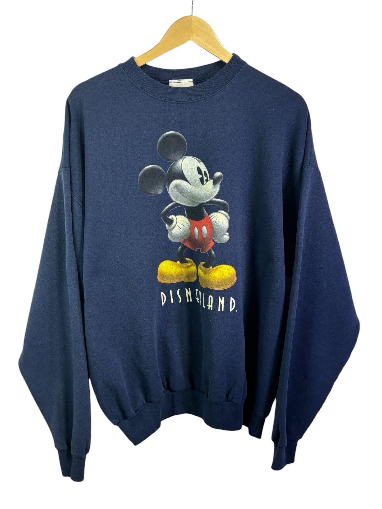 Vintage 90's Disneyland Mickey Mouse Graphic Crewneck Sweater Size XL