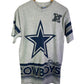 Vintage 1994 Salem Dallas Cowboys All Over Print Sparkle Tee Size Large