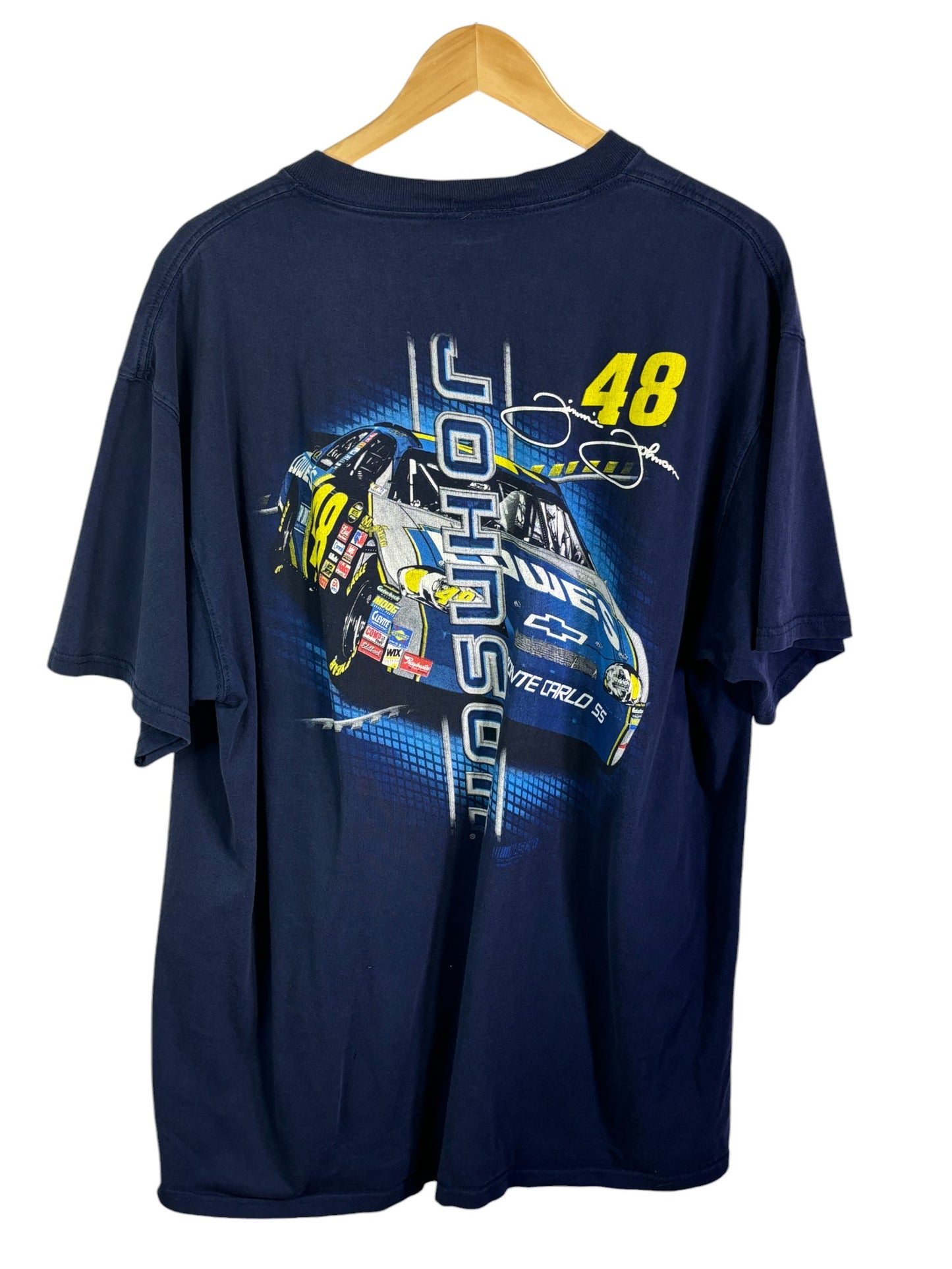 Vintage 00's Chase Authentics Jimmy Johnson NASCAR Tee Size XL