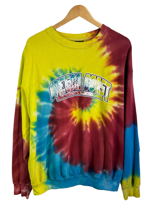 Vintage Oregon Coast Tie Dye Graphic Crewneck Sweater Size XL