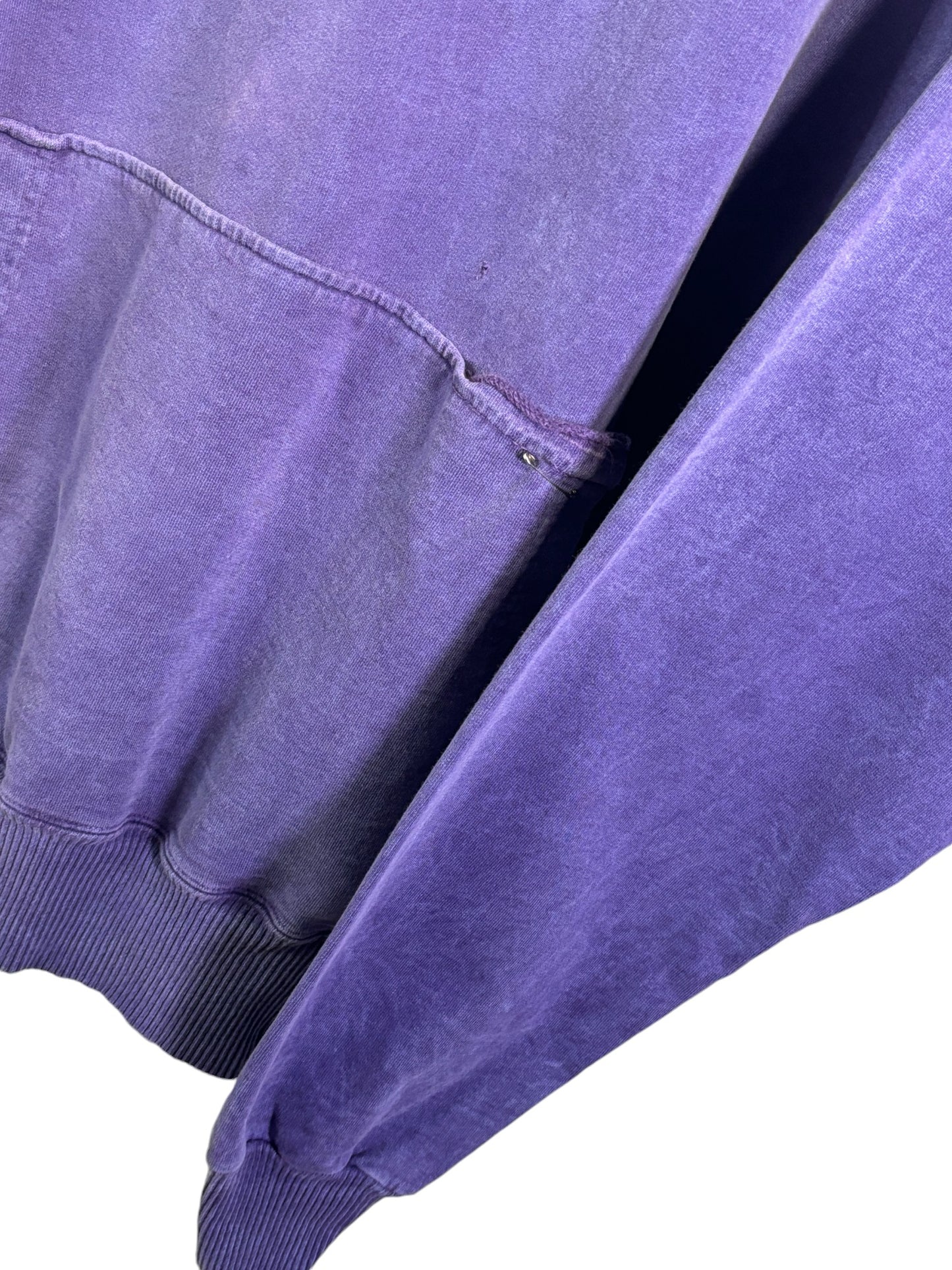 Vintage 90's Champion Overdyed Purple Reverse Weave Row Hoodie Size XXL