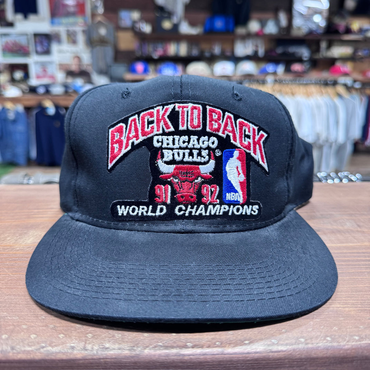 Vintage 1991-92 Chicago Bulls Back to Back NBA Champions Snapback Hat