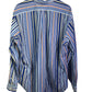 Vintage Polo Ralph Lauren Blue Striped Long Sleeve Button Up Size XL