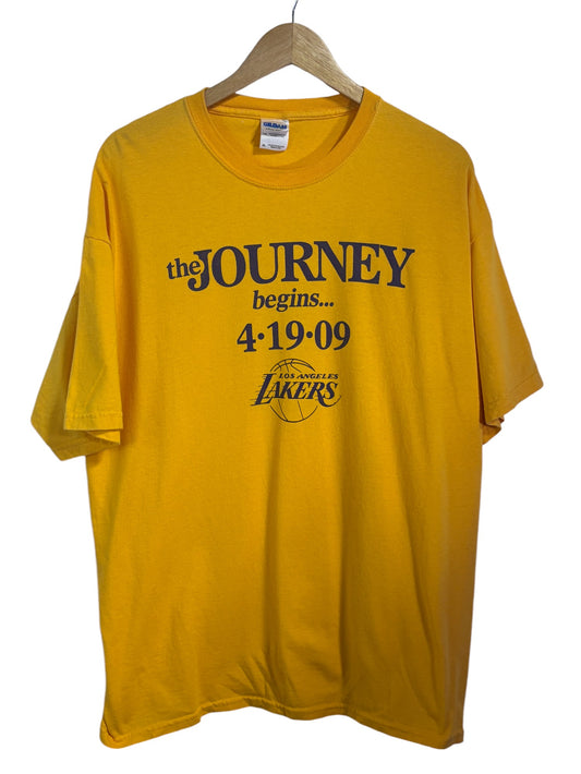 2009 Los Angeles Lakers Playoffs NBA Graphic Tee Size XL