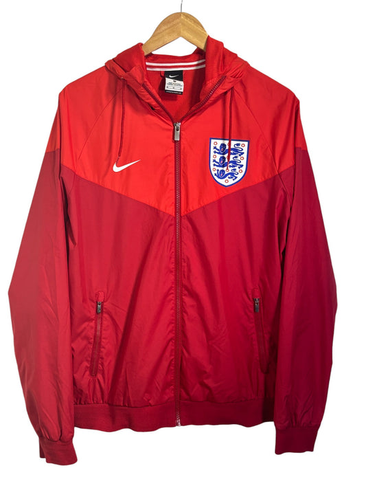 Vintage 00's Nike England Soccer FC Team Full Zip Windbreaker Size Medium