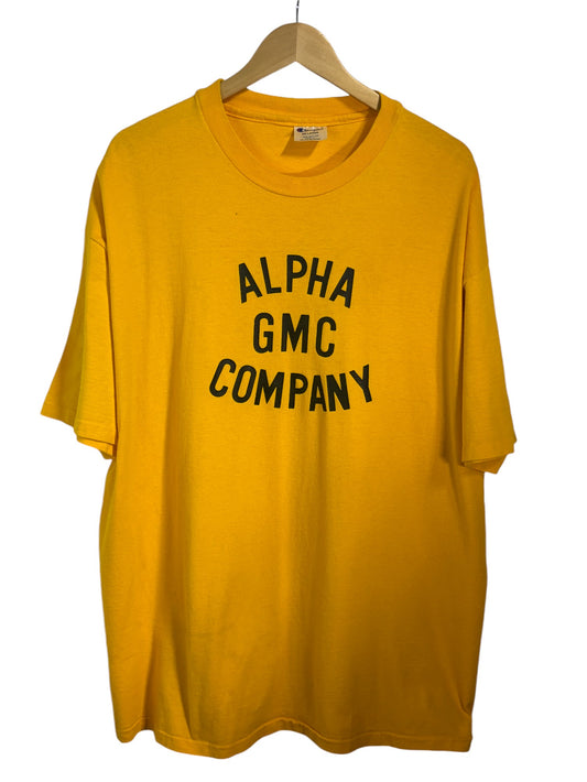 Vintage 90's Champion Alpha GMC Company Graphic Tee Size XXL