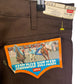 Vintage 70's Levi's Sta Prest Saddleman Boot Jeans NWT Size 38x36