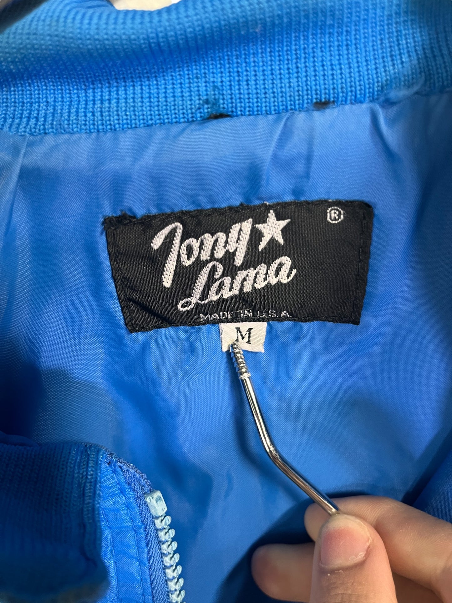 Vintage 90's Tony Lama Made in USA Full Zip Windbreaker Size Medium