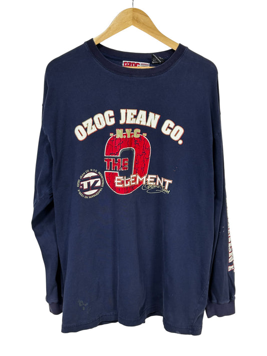 Vintage Y2K Ozoc Jean Co Long Sleeve Shirt Size XL