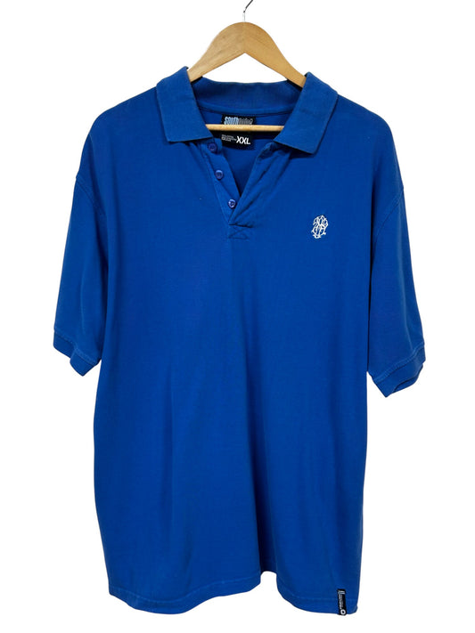 Vintage Y2K South Pole Blue Polo Shirt Size XXL