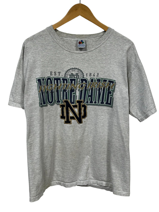 Vintage 90's Notre Dame Fighting Irish Collegiate Tee Size Large