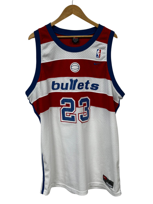 Vintage Nike Washington Bullets Michael Jordan #23 Jersey Size XXL