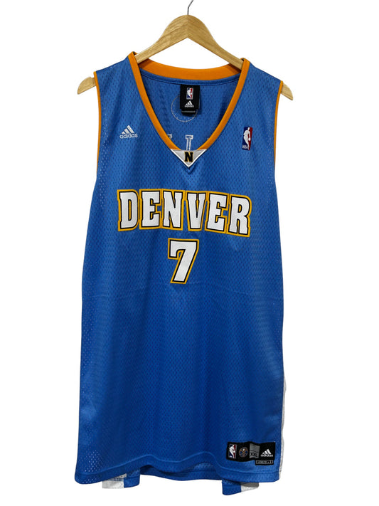 Vintage Adidas Denver Nuggets Chauncey Billups #7 Jersey Size XXL