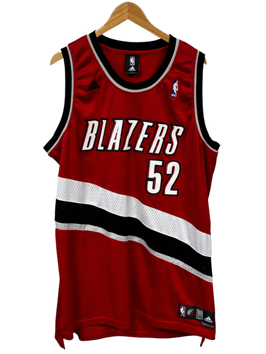 Vintage Adidas Portland Trailblazers Greg Oden #52 Jersey Size XXL