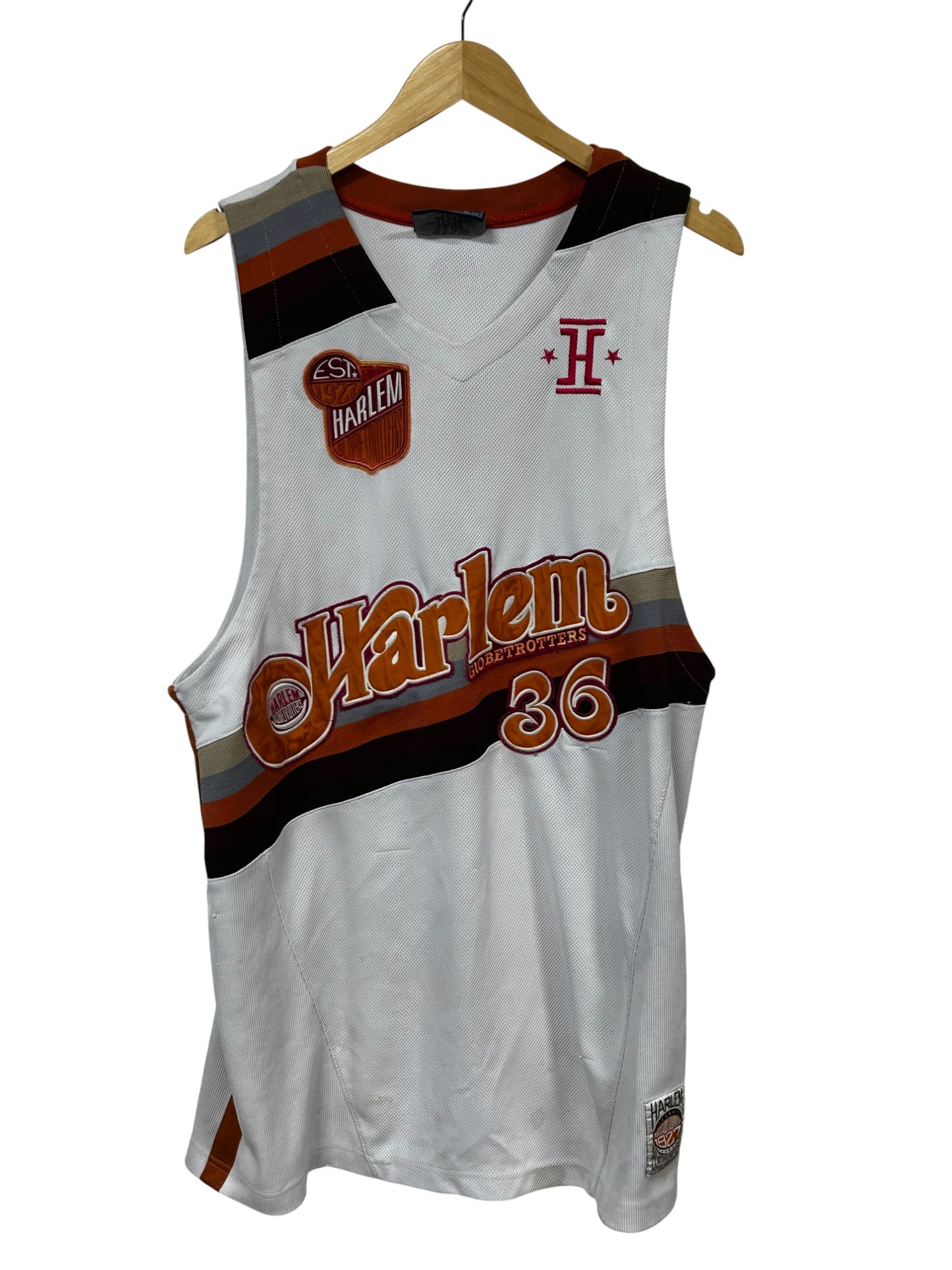 Vintage Harlem Globetrotters Meadowlark #36 Basketball Jersey Size XL