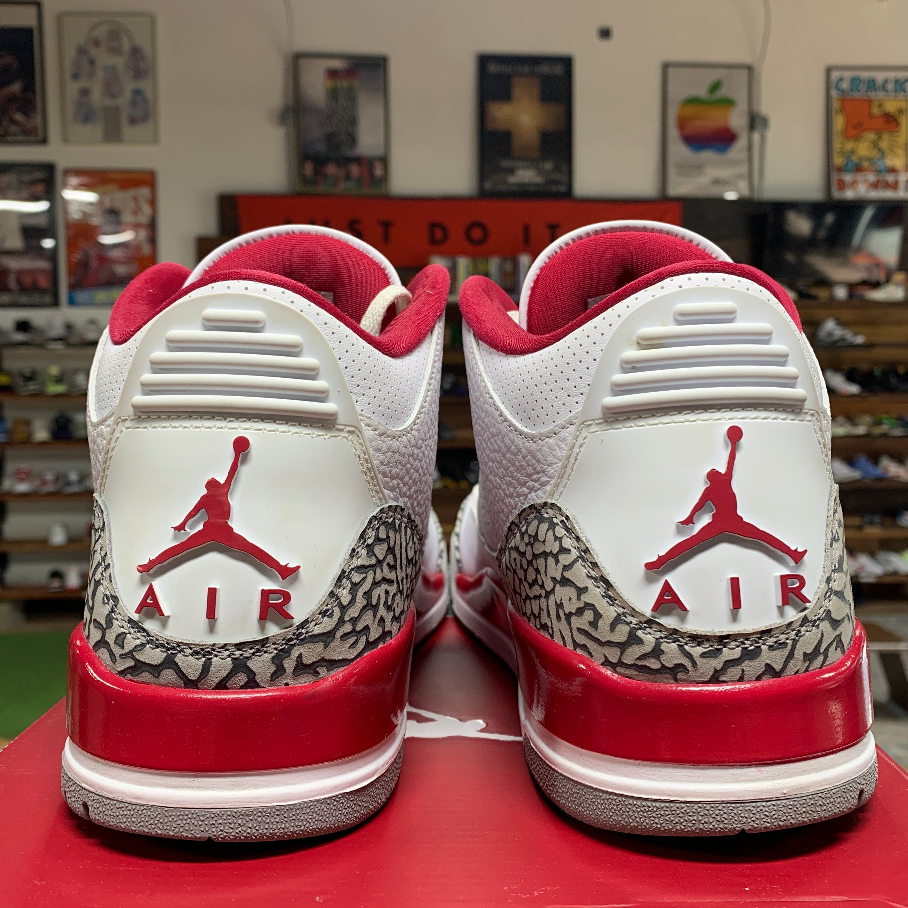 Jordan 3 Cardinal Size 11 the basement