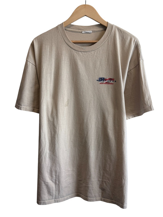 Vintage Y2K Wrangler Rodeo Bull Riding Graphic Tee Size XL